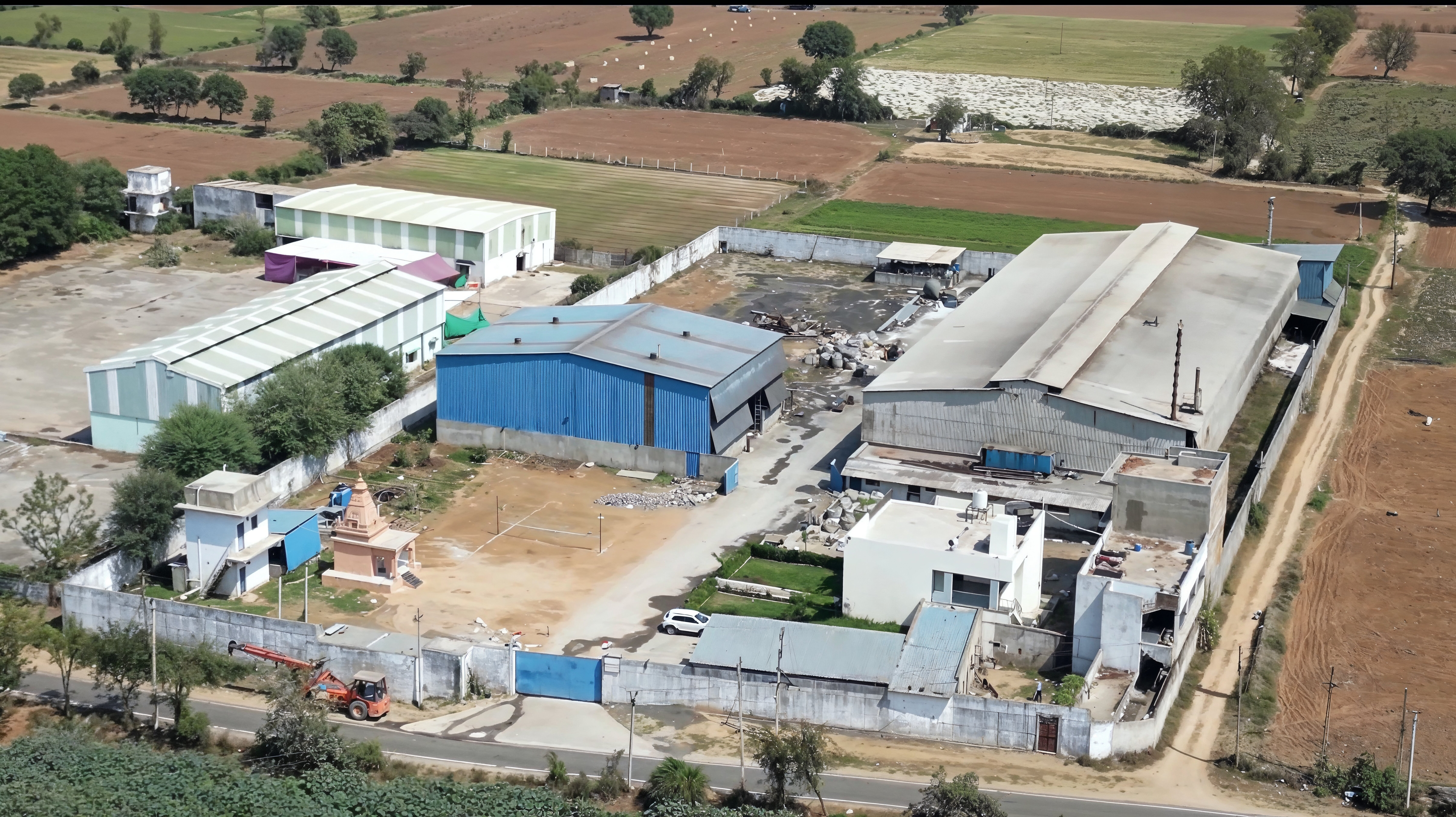 Mangalmurti Metachem LLP manufacturing facility aerial view